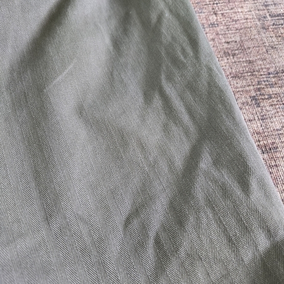 Madewell The Curvy Perfect Vintage Straight Workwear Pants Olive Green Size 27 - Picture 8 of 8